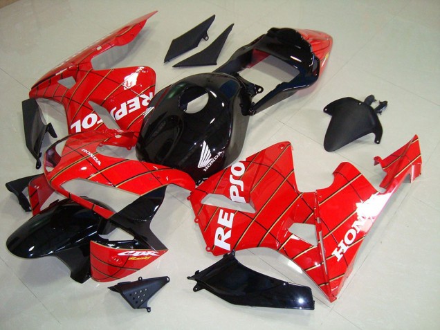 Carenado Moto CBR 600 RR 2003-2004 - Negro Hombre Araña Repsol Carenado Moto CBR 600 RR 2003-2004 - Negro Hombre Araña Repsol