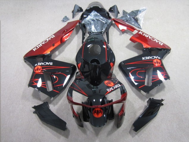Carenado Moto CBR 600 RR 2003-2004 - Negro Rojo RACARDI Carenado Moto CBR 600 RR 2003-2004 - Negro Rojo RACARDI