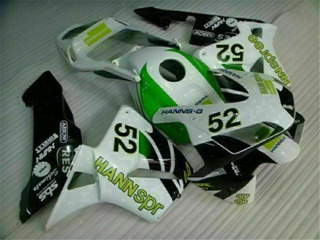 Carenado Moto CBR 600 RR 2003-2004 - Verde Blanco Negro Carenado Moto CBR 600 RR 2003-2004 - Verde Blanco Negro