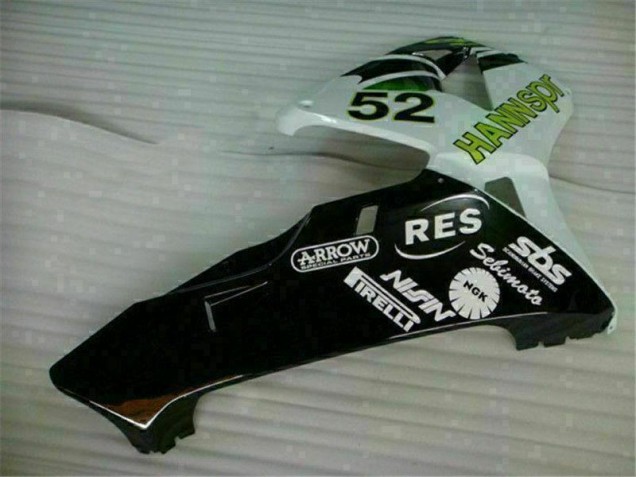 Carenado Moto CBR 600 RR 2003-2004 - Verde Blanco Negro Carenado Moto CBR 600 RR 2003-2004 - Verde Blanco Negro