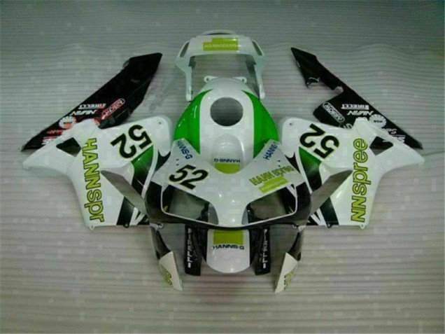 Carenado Moto CBR 600 RR 2003-2004 - Verde Blanco Negro Carenado Moto CBR 600 RR 2003-2004 - Verde Blanco Negro
