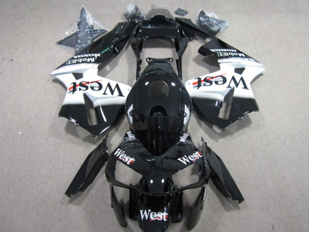 Carenado Moto CBR 600 RR 2003-2004 - West Blanco Negro Carenado Moto CBR 600 RR 2003-2004 - West Blanco Negro