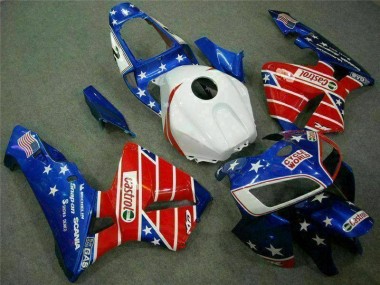 Carenado Moto CBR 600 RR 2005-2006 - Azul Rojo Cycle World Castrol