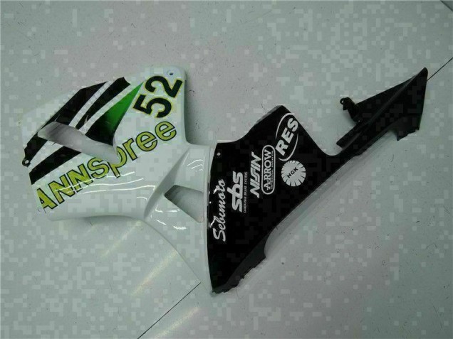 Carenado Moto CBR 600 RR 2005-2006 - Blanco Amarillo Verde 52 Carenado Moto CBR 600 RR 2005-2006 - Blanco Amarillo Verde 52
