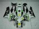 Carenado Moto CBR 600 RR 2005-2006 - Blanco Amarillo Verde 52 Carenado Moto CBR 600 RR 2005-2006 - Blanco Amarillo Verde 52