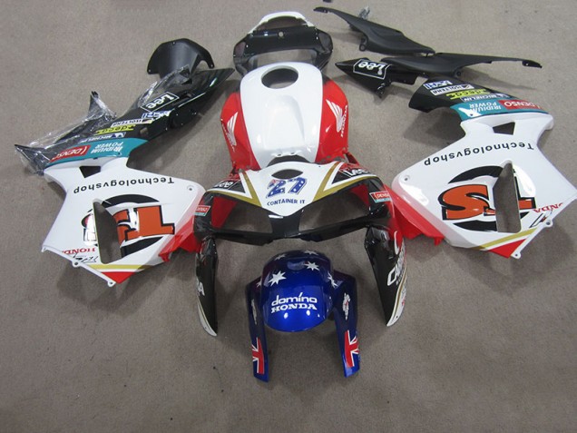 Carenado Moto CBR 600 RR 2005-2006 - Blanco Azul 27 Carenado Moto CBR 600 RR 2005-2006 - Blanco Azul 27