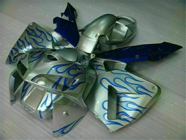 Carenado Moto CBR 600 RR 2005-2006 - Blanco Azul Llama Carenado Moto CBR 600 RR 2005-2006 - Blanco Azul Llama