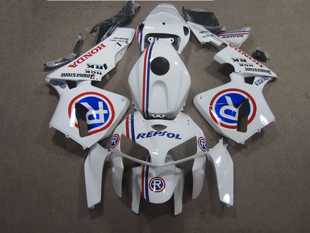 Carenado Moto CBR 600 RR 2005-2006 - Blanco Azul Repsol Carenado Moto CBR 600 RR 2005-2006 - Blanco Azul Repsol