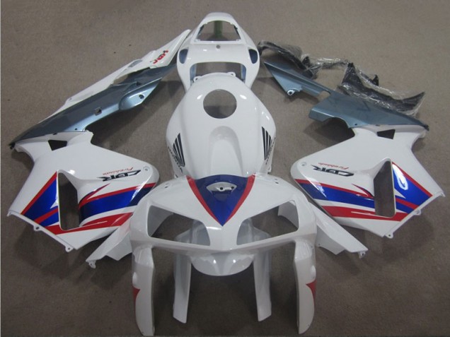 Carenado Moto CBR 600 RR 2005-2006 - Blanco Azul Rojo Carenado Moto CBR 600 RR 2005-2006 - Blanco Azul Rojo
