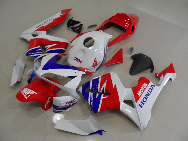 Carenado Moto CBR 600 RR 2005-2006 - Blanco Azul Rojo Motul HRC Carenado Moto CBR 600 RR 2005-2006 - Blanco Azul Rojo Motul HRC
