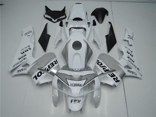 Carenado Moto CBR 600 RR 2005-2006 - Blanco Plata Negro Repsol Carenado Moto CBR 600 RR 2005-2006 - Blanco Plata Negro Repsol