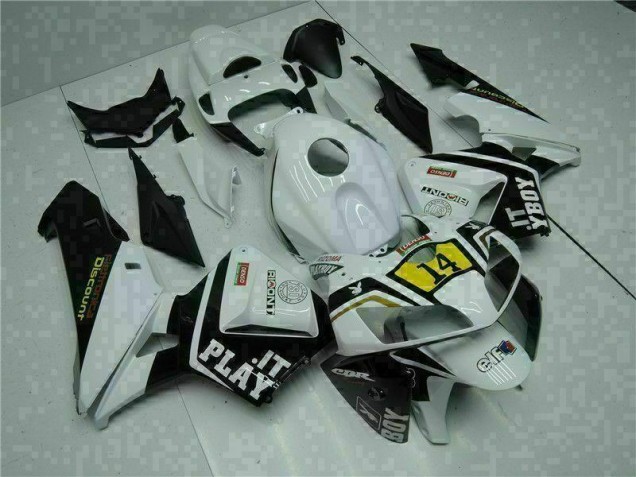 Carenado Moto CBR 600 RR 2005-2006 - Blanco Playboy 14 Carenado Moto CBR 600 RR 2005-2006 - Blanco Playboy 14