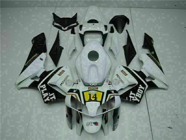Carenado Moto CBR 600 RR 2005-2006 - Blanco Playboy 14 Carenado Moto CBR 600 RR 2005-2006 - Blanco Playboy 14