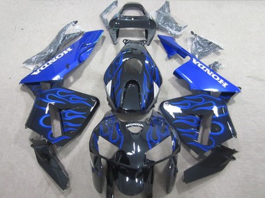 Carenado Moto CBR 600 RR 2005-2006 - Llama azul negra