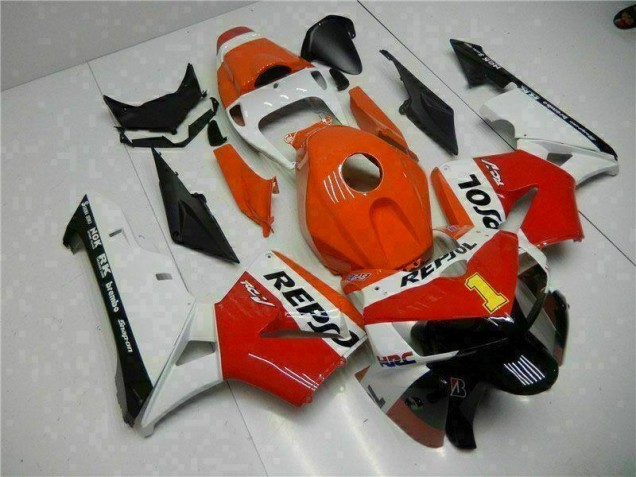 Carenado Moto CBR 600 RR 2005-2006 - Naranja Repsol