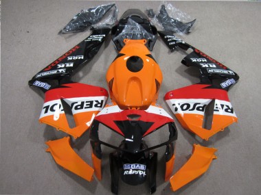 Carenado Moto CBR 600 RR 2005-2006 - Naranja Rojo Negro Repsol