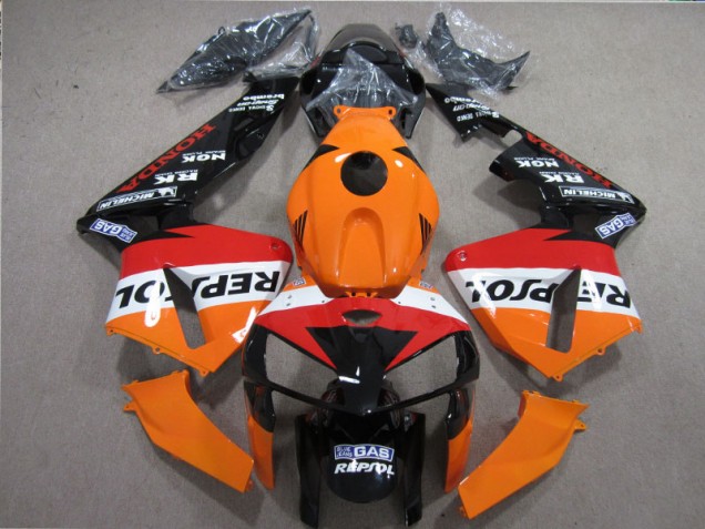 Carenado Moto CBR 600 RR 2005-2006 - Naranja Rojo Negro Repsol Carenado Moto CBR 600 RR 2005-2006 - Naranja Rojo Negro Repsol