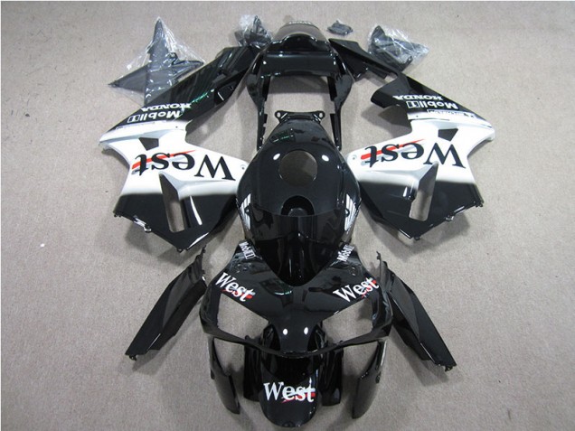 Carenado Moto CBR 600 RR 2005-2006 - Negro Blanco West Carenado Moto CBR 600 RR 2005-2006 - Negro Blanco West