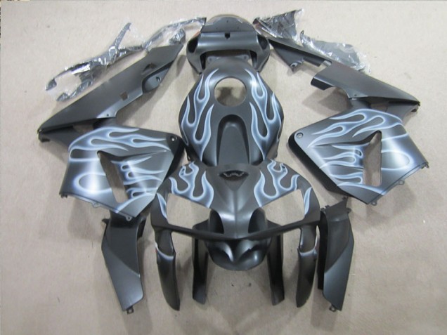 Carenado Moto CBR 600 RR 2005-2006 - Negro Plata Llama Carenado Moto CBR 600 RR 2005-2006 - Negro Plata Llama