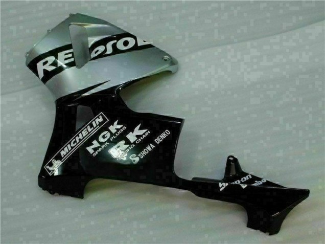 Carenado Moto CBR 600 RR 2005-2006 - Negro Plata Repsol Carenado Moto CBR 600 RR 2005-2006 - Negro Plata Repsol