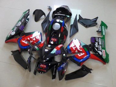 Carenado Moto CBR 600 RR 2005-2006 - Negro Rojo Pata