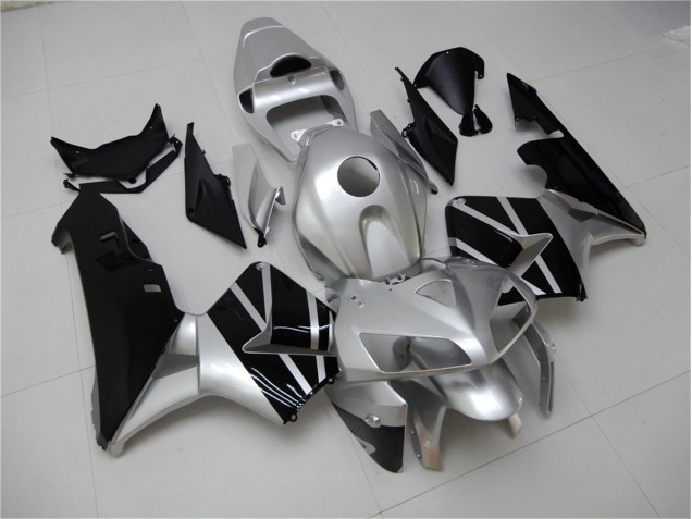 Carenado Moto CBR 600 RR 2005-2006 - Plata Negro Carenado Moto CBR 600 RR 2005-2006 - Plata Negro
