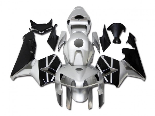 Carenado Moto CBR 600 RR 2005-2006 - Plata Negro Carenado Moto CBR 600 RR 2005-2006 - Plata Negro