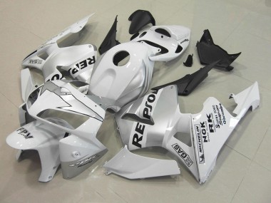 Carenado Moto CBR 600 RR 2005-2006 - Repsol Blanco Plata