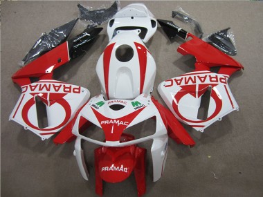 Carenado Moto CBR 600 RR 2005-2006 - Rojo Blanco PRAMAC