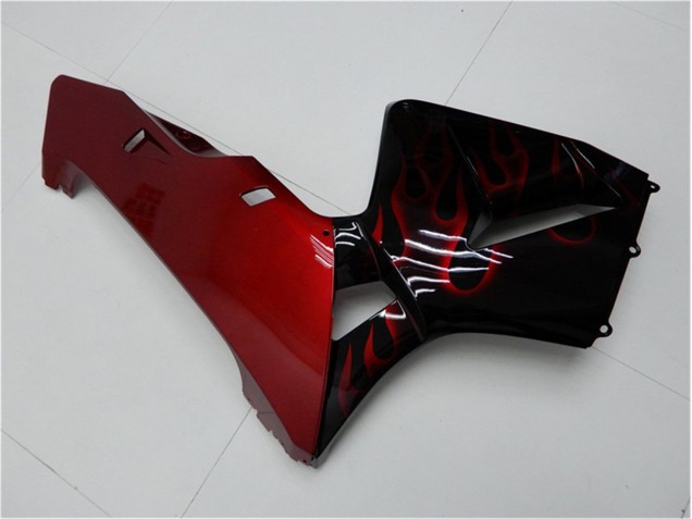 Carenado Moto CBR 600 RR 2005-2006 - Rojo Llama Negro Carenado Moto CBR 600 RR 2005-2006 - Rojo Llama Negro