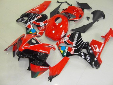 Carenado Moto CBR 600 RR 2005-2006 - Rojo Negro Jomo