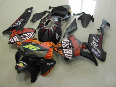 Carenado Moto CBR 600 RR 2005-2006 - Rossi Negro Mate