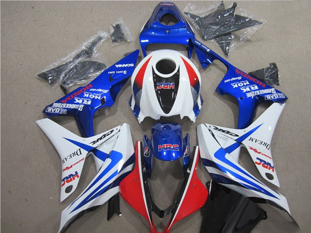 Carenado Moto CBR 600 RR 2007-2008 - Azul Blanco Rojo HRC Carenado Moto CBR 600 RR 2007-2008 - Azul Blanco Rojo HRC
