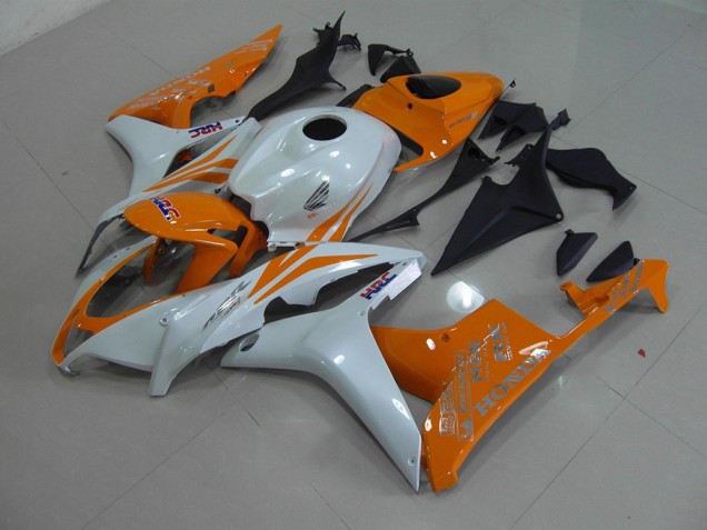 Carenado Moto CBR 600 RR 2007-2008 - Blanco Perla Naranja Carenado Moto CBR 600 RR 2007-2008 - Blanco Perla Naranja