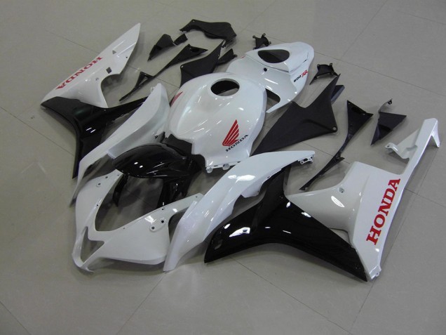 Carenado Moto CBR 600 RR 2007-2008 - Blanco Perla Negro Carenado Moto CBR 600 RR 2007-2008 - Blanco Perla Negro