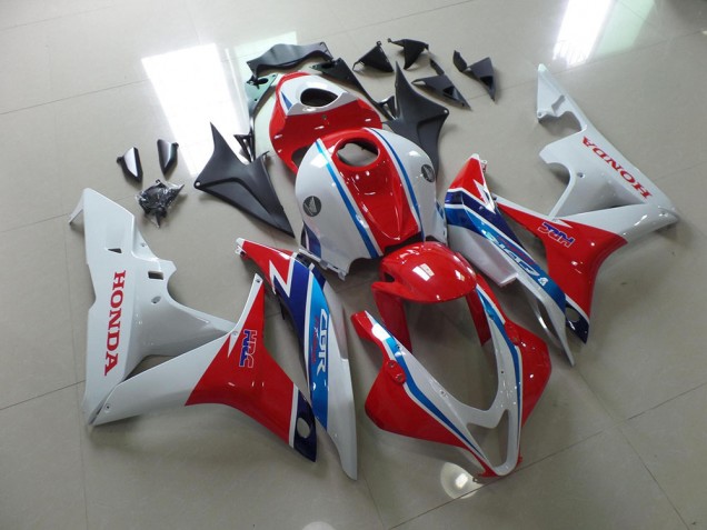 Carenado Moto CBR 600 RR 2007-2008 - Blanco Rojo Azul HRC Carenado Moto CBR 600 RR 2007-2008 - Blanco Rojo Azul HRC