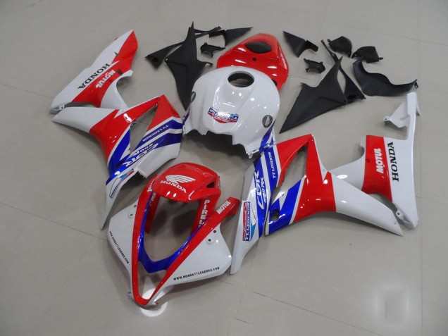 Carenado Moto CBR 600 RR 2007-2008 - Blanco Rojo Azul Motul Carenado Moto CBR 600 RR 2007-2008 - Blanco Rojo Azul Motul