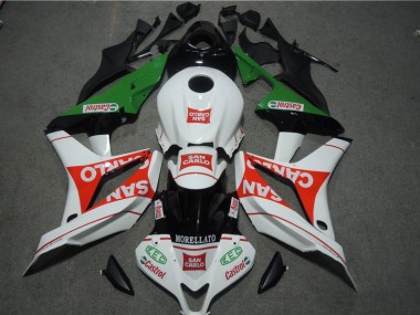 Carenado Moto CBR 600 RR 2007-2008 - Blanco Rojo MORELLATO San Carlo
