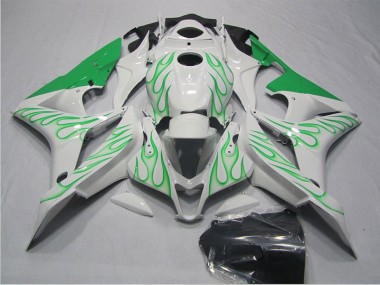 Carenado Moto CBR 600 RR 2007-2008 - Blanco Verde Llama