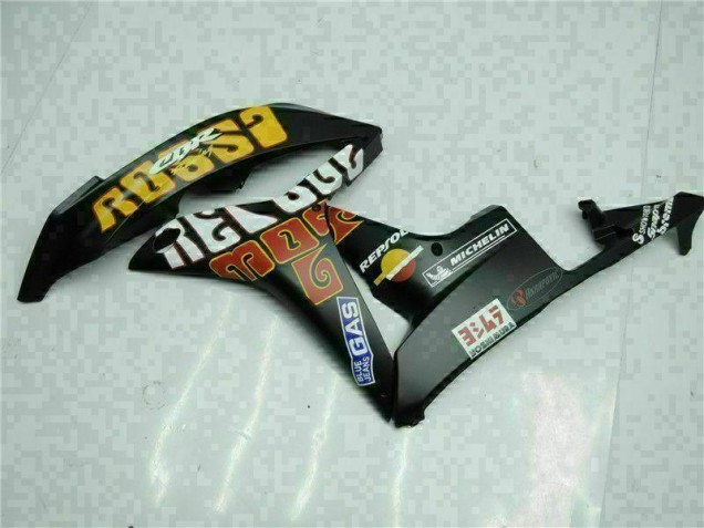 Carenado Moto CBR 600 RR 2007-2008 - Negro Amarillo Repsol 46 Carenado Moto CBR 600 RR 2007-2008 - Negro Amarillo Repsol 46