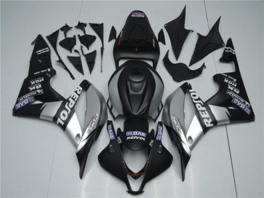 Carenado Moto CBR 600 RR 2007-2008 - Plata Repsol Negro