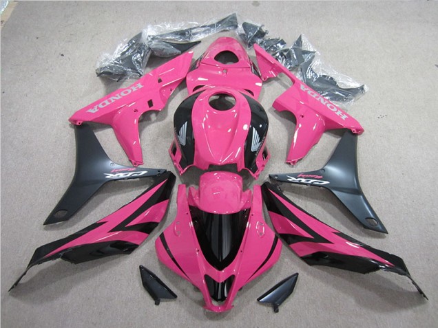 Carenado Moto CBR 600 RR 2007-2008 - Púrpura Rosa Negro Carenado Moto CBR 600 RR 2007-2008 - Púrpura Rosa Negro