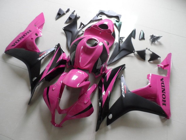 Carenado Moto CBR 600 RR 2007-2008 - Rosa Negro Carenado Moto CBR 600 RR 2007-2008 - Rosa Negro