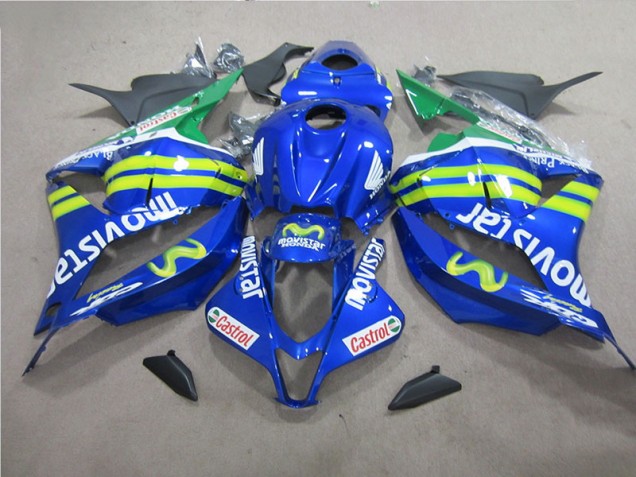 Carenado Moto CBR 600 RR 2009-2012 - Azul Blanco Movistar Carenado Moto CBR 600 RR 2009-2012 - Azul Blanco Movistar