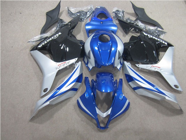 Carenado Moto CBR 600 RR 2009-2012 - Azul Plata Negro Carenado Moto CBR 600 RR 2009-2012 - Azul Plata Negro