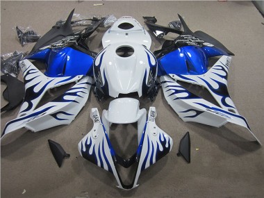Carenado Moto CBR 600 RR 2009-2012 - Blanco Azul Llama