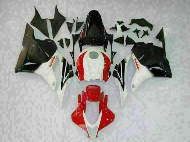 Carenado Moto CBR 600 RR 2009-2012 - Blanco Negro Rojo Carenado Moto CBR 600 RR 2009-2012 - Blanco Negro Rojo