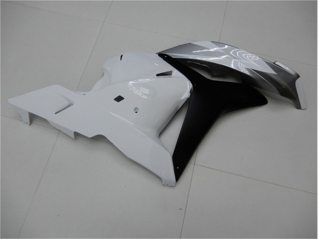 Carenado Moto CBR 600 RR 2009-2012 - Blanco Plata Negro Carenado Moto CBR 600 RR 2009-2012 - Blanco Plata Negro