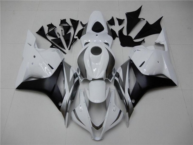 Carenado Moto CBR 600 RR 2009-2012 - Blanco Plata Negro Carenado Moto CBR 600 RR 2009-2012 - Blanco Plata Negro