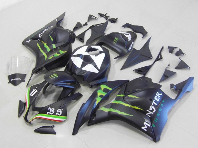 Carenado Moto CBR 600 RR 2009-2012 - Monster Negro Mate Carenado Moto CBR 600 RR 2009-2012 - Monster Negro Mate